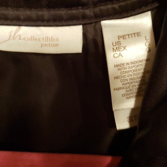 JH Collectibles Petite Black Jacket Size Large - Picture 3 of 6